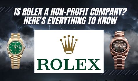 is rolex a non profit company